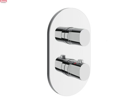 CR II 063.00CR.O2.RB071 Termostatická podomítková baterie 2-cestná bez tělesa, chrom; 2,52 kg