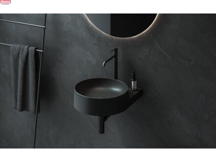  ES 015.20BLM Umyvadlová stojánková baterie 340 mm bez výpusti, Black Matt; 1,75 kg
