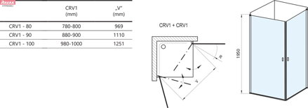  CRV1+CRV1 90x90, lesk+transparent, 65 kg