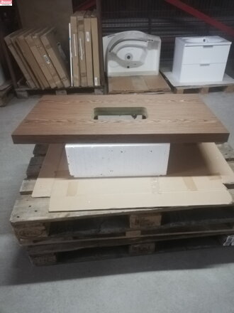 Deska pod umyvadlo L 1000 ořech 22,5 kg