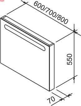  Zrcadlo Chrome 80, bílá, 12 kg