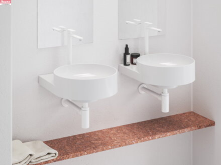 EL 015.10WV Umyvadlová stojánková baterie 335 mm bez výpusti, White Velvet; 2,17 kg