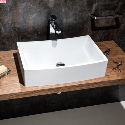 umyvadlo FORMY 02 600 D white bez přepadu 21,2 kg 