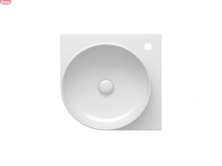 Umyvadlo Yard 45 C, s otvorem pro baterii, bez přepadu, bílá; 8,4 kg