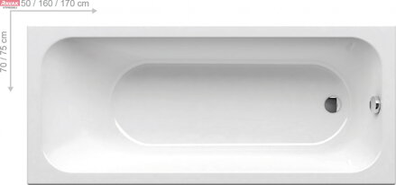 Vana CHROME 150x70  snowwhite  21 kg