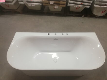 Vana Ypsilon Wall 178x86, volně stojící, bílá, krytka odtoku bílá, 52 kg 