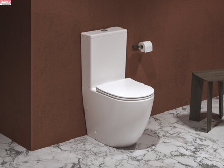 WC kombi Optima RimOff set, vario odpad, bílá,59,65 kg 
