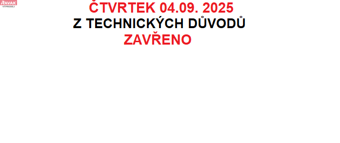 z tech. d. zavřeno