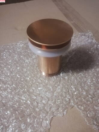 Umyvadlová pileta pevná, rose gold brushead; 0,36 kg